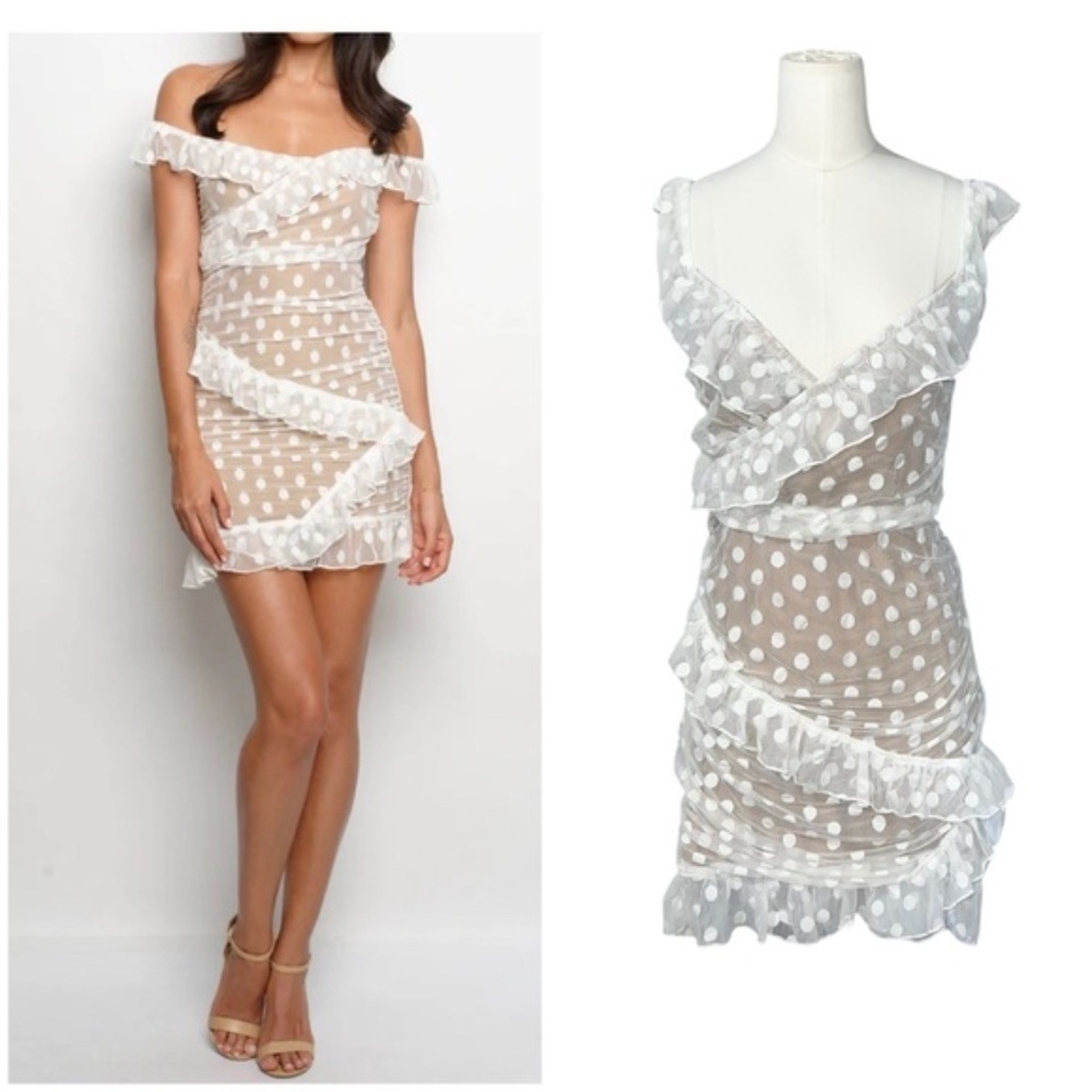 Majorelle Bandit White Lace Dress in XL - Picture 10 of 10